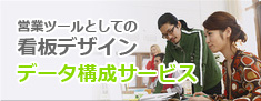 営業ツールとしての看板デザインデザイン構成サービス