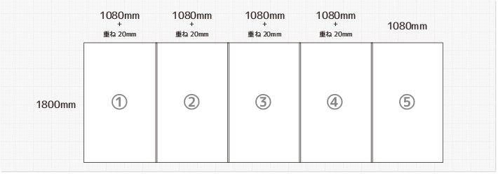 1800ｘ5400mm詳細